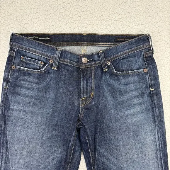 Citizens of Humanity Low Waist Flare Jeans Womens Size 30 Ingrid #002 Stretch - Picture 2 of 13